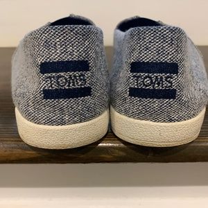 Toms Womens Size 9 Avalon Slip On Heather Blue